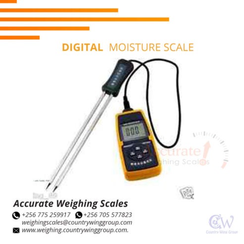 Digital grain moisture meters with double measuring probe