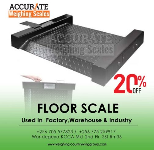 Floor scales of various options of standards sizes