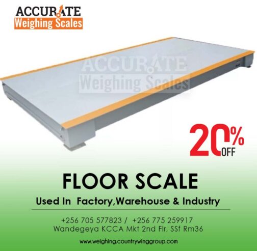 Floor platform scale with single and multi-cell