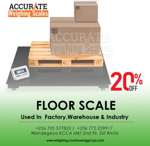 Wholesaler shop with different capacities of floor scales