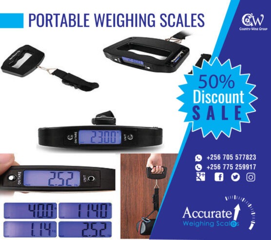 Digital light duty hook weighing scales with capacity 50kg