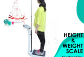 mechanical height and weight scale with capacity up to 220kg