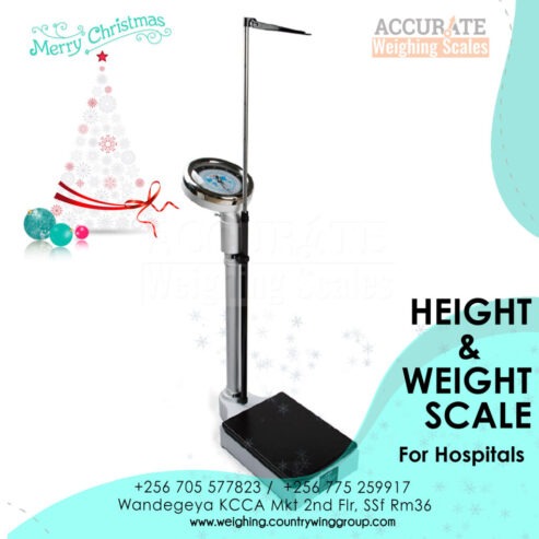 Mechanical height scale and weight scales