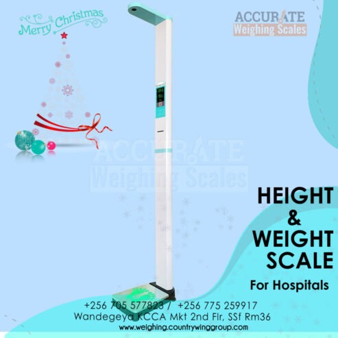 Height and weight scale suitable for heavyweight patients