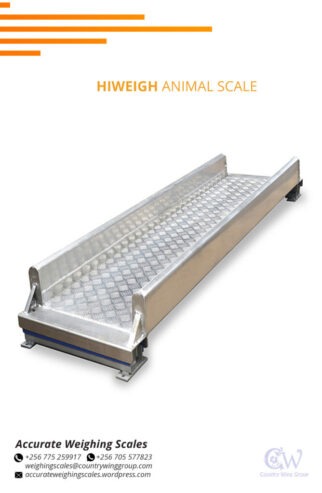 moveable animal weighing scale with optional dry cell