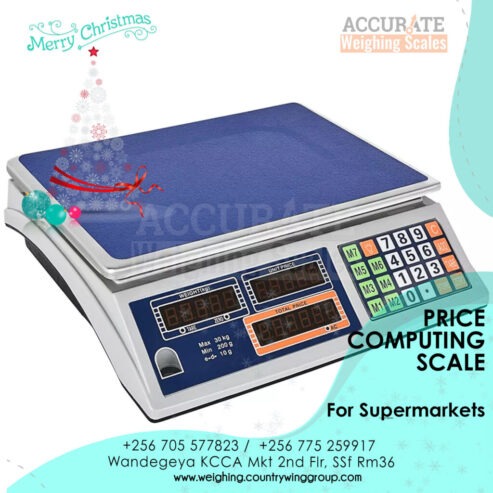 price computing scale with rechargeable 6V battery from sole