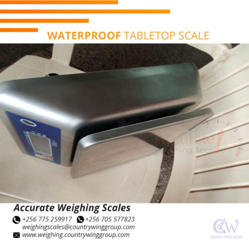 table top weighing scale with optional internal calibration