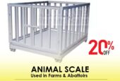 Cattle 400Kg Animal Weighing Scales Vet Scale