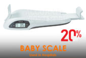 Versatile digital baby weighing scale with LCD backlit displ