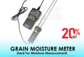 Digital pin grain moisture meter in store for agriculture