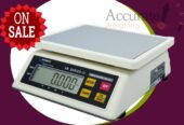 Laboratory precision balance with zero adjustment knob