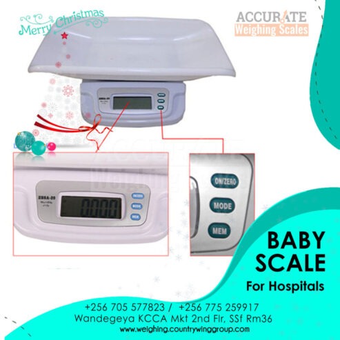 Versatile digital baby weighing scale with LCD backlit displ