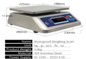 table top weighing scales with recall of memory weight