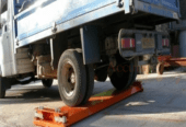 weighbridge car scales with concrete blocks construction