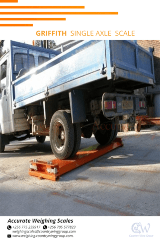 weighbridge car scales with concrete blocks construction