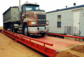 portable weighbridge with LED backlight to display weighing