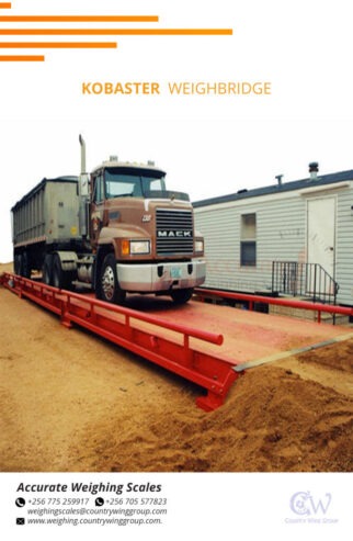 portable weighbridge with LED backlight to display weighing