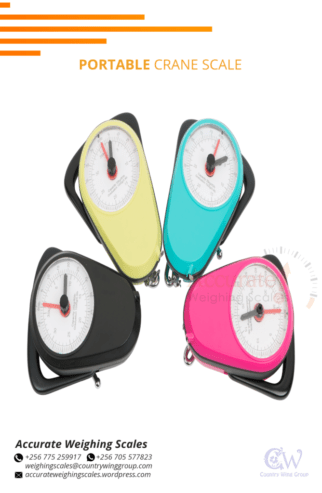 Spring balance luggage weighing scale in store