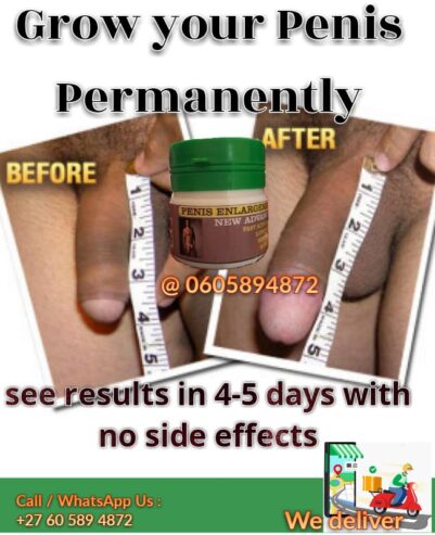 Permanent Penis enlargement products nearby on +27739866595