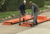 Portable weighbridge with a steel ramp at affordable prices