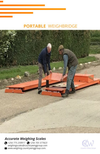 Portable weighbridge with a steel ramp at affordable prices