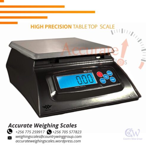 Precision balance scales with aluminum load cell supporter