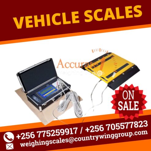 temporary vehicle weighbridge with external display monitor