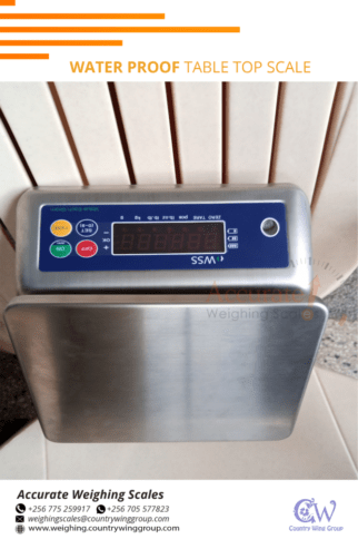 wet environment stainless steel table top weight scale