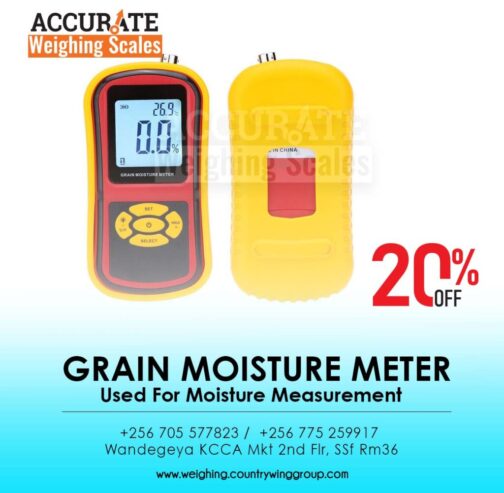 test for moisture in Cocoa, Rice, Maize, beans, sorghum Wood