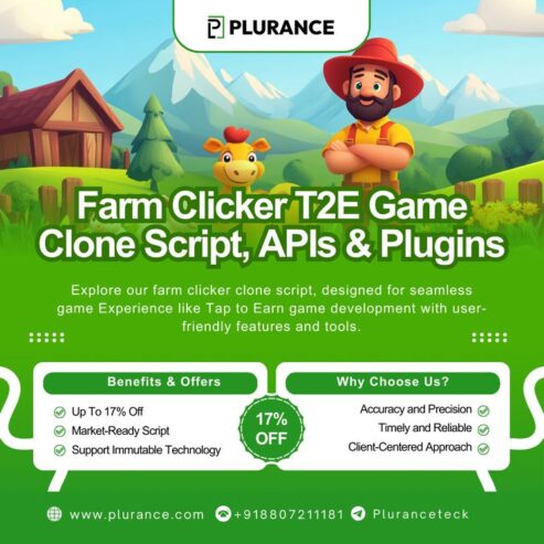 Farm Clicker Clone Script: Fun Meets Blockchain Rewards