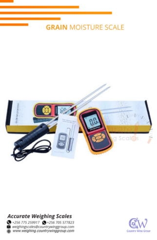 Digital grain moisture meters with double measuring probe