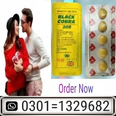 Black Cobra 200 Mg Tablets In Pakistan [ 0301=1329682 ] 100