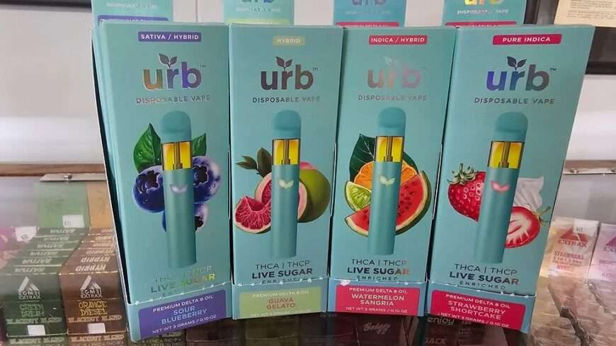 URB – THCA + THCP Live Sugar 3G Disposable in Lahore