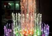 Led bubbler Reflection pool fountains in Uganda