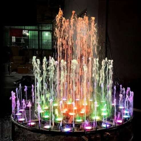 Led bubbler Reflection pool fountains in Uganda