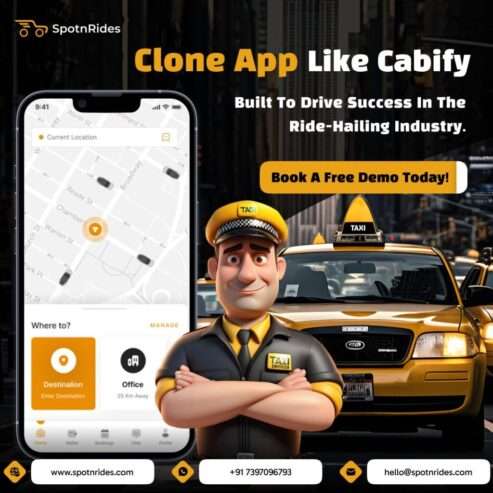 Cabify Clone App Development for Entrepreneurs | SpotnRides