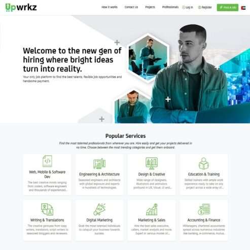 Upwork Clone Website at Affordable Price
