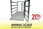 Livestock weighing scales in the agricultural industry